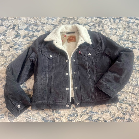 Levi’s Trucker Corduroy Sherpa Jacket NWT - Picture 5 of 9